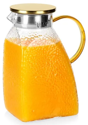 Produktbild von Schmaler Glaskrug mit Deckel für den Kühlschrank, 1,8 l