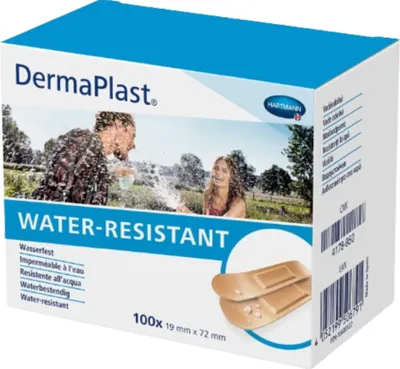 Produktbild von Hartmann DermaPlast WATER-RESISTANT 1,9x7,2cm,