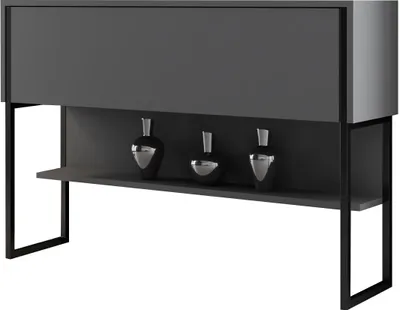 Zdjęcie produktu dla Skye Decor, Luxe - Black, Anthracite, Komoda, Czarny, 120 x 80 x 30 cm