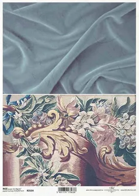 Produktbild von ITD Reispapier Decoupage Bastelpapier, Stoff, Blumenstrauß R2114