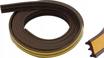 Produktbild von Dichtungsband 9X4mm 6M FEINZ Typ E Selbstklebend Für Optimale Abdichtung Braun