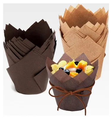 Produktbild von Tulpen Muffinförmchen Papier 100 Stück