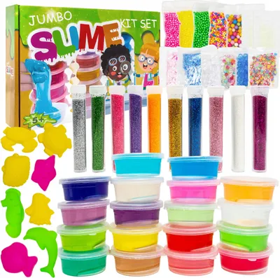 Zdjęcie produktu dla Slime Zestaw Do Robienia Glutów Masa Plastyczna Gluty Dla Dzieci Foremki