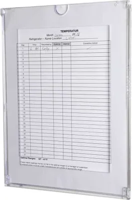 Produktbild von Plakattasche mit Beschriftungsfenster A4 Hochformat aus bruchfesten Polycarbonat
