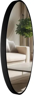 Immagine prodotto di Specchio da parete Elsie L 323827 - 60x60 cm - Nero