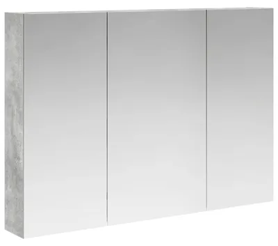 Image de Armoire Miroir de Salle de Bain Gris béton 100 x 14,5 x 70 cm