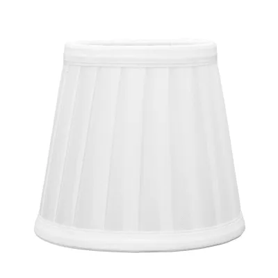 Imagen del producto de 2 unidades de pantallas para lámparas pequeñas, resistentes al desgaste, de superficie lisa, exquisitas, ligeras, seguras y prácticas. Color: blanco