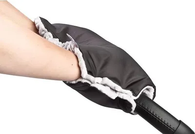 Obrázok produktu pre Rukávnik na kočík z Minky Sensillo 40x45 black