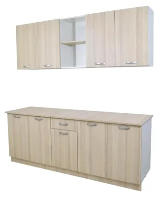Produktbild von Küchenset Nisa, Hellulme/Weiß, L 200 cm