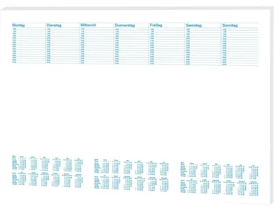 Produktbild von RNK Schreibunterlage Office 46633 480x330mm 30Blatt blanko/Kalender