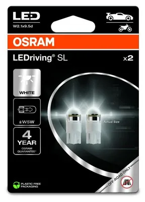 Image de Kit 2 Lampes de signalisation LED auto Osram LEDriving® SL (W5W) COOL WHITE 6000K 12V 2825DWP-2BL