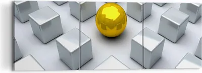 Produktbild von Bild auf Leinwand - Leinwandbild - Abstrakt computergrafik würfel - 120x40cm - Wand Bild - Wanddeko - Leinwanddruck - Bilder - Kunstdruck - Wanddekoration - Leinwand bilder - Wandkunst - CA120x40-2531