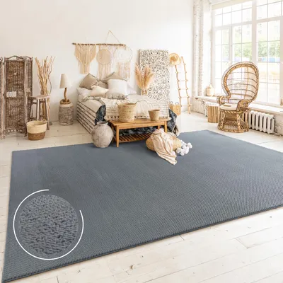 Image de Tapis salon à poils courts Motif bohème scandinave Moderne Couleur unie Décoration Dimensions 60 x 100 cm