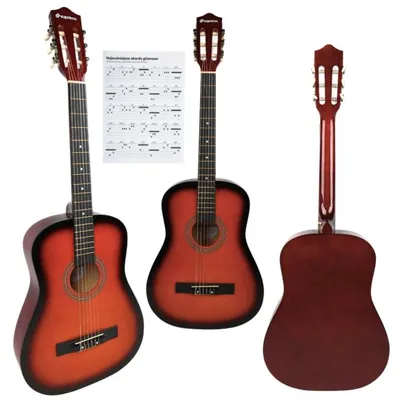 Produktbild von SUPRIMO CGS1 SB, klassische Gitarre, 4/4, Sunburst-Lackierung, ideal für Anfänger, zum Erlernen von Akkorden, Set