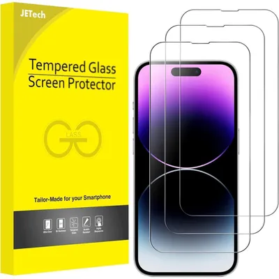 Image de Displayschutzfolie für iPhone 14 Pro 6,1 Zoll, 9H Panzerglas, HD Klar, 3 Stück