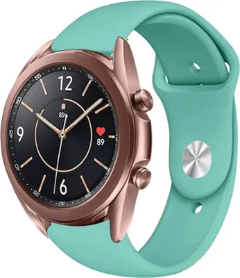 Produktbild von Strap-it Samsung Galaxy Watch 3 41mm Sportarmband (Aqua)