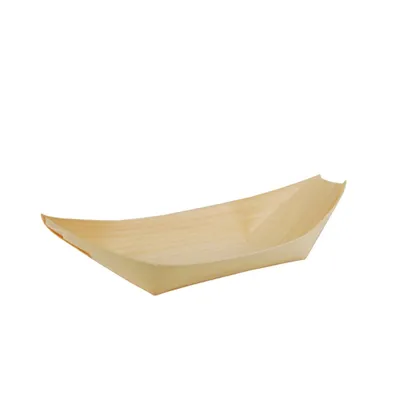 Obrázek produktu pro Papstar Fingerfood Schiffchen Holz pure 21,5 x 10 cm 50 Stück
