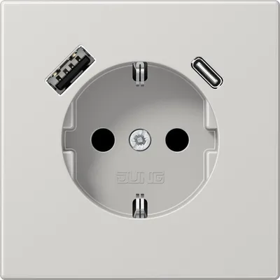 Produktbild von Jung SCHUKO Steckdose mit USB Typ AC LS1520-15CALG (LS1520-15CALG)