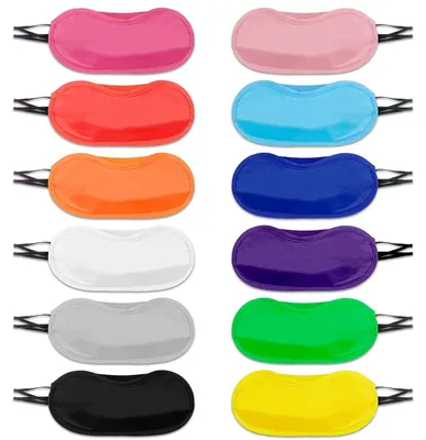 Image de Lot de 12 masques de sommeil et bandeaux pour les yeux, multicolores, masques de sommeil, masques pour les yeux, cache-yeux, pour les jeux de cohésion d'équipe, les fêtes, avec coussin nasal et sangle réglable, pour femmes, hommes et enfants