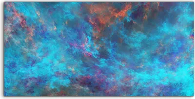Produktbild von Coloray Acrylbild 140x70  Wandbild Acrylbilder Abstrakte surreale blaue Wolken