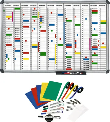Produktbild von Jakob Maul GmbH MAULoffice mit Zubehörset Jahresplaner Monatseinteilung 90.0 x 60.0