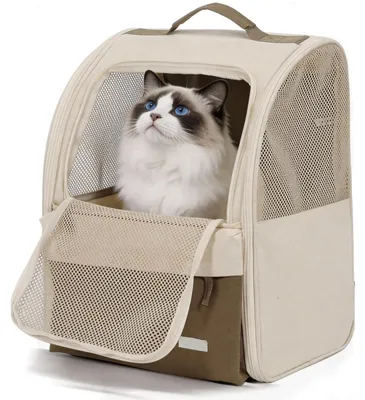 Immagine prodotto di Zaino per cani zaino per gatti zaino per animali domestici - 30 x 27 x 41,5 cm - Fino a 10 kg - Pieghevole