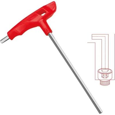 Obrázek produktu pro Šestihran s T-řízením, 8 mm, ocel CR-V, metrický, 1 kus