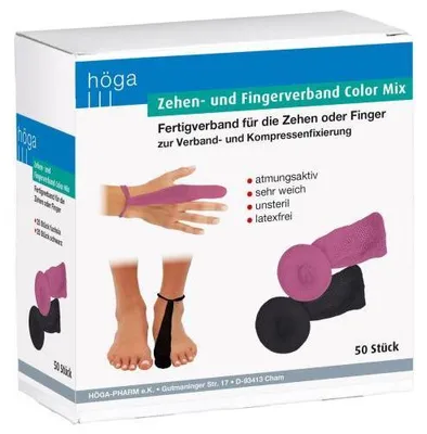 Produktbild von Zehen- und Fingerverband Color Mix Höga 50 St