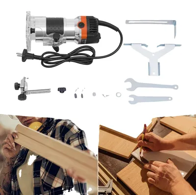 Produktbild von Elektrischer Router, Hochgeschwindigkeit 30000 U/min, Einstellbare Tiefe, schwarz