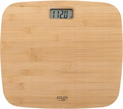 Zdjęcie produktu dla Adler | Waga łazienkowa bambusowa | AD 8173 | Maksymalna waga (udźwig) 150 kg | Dokładność 100 g