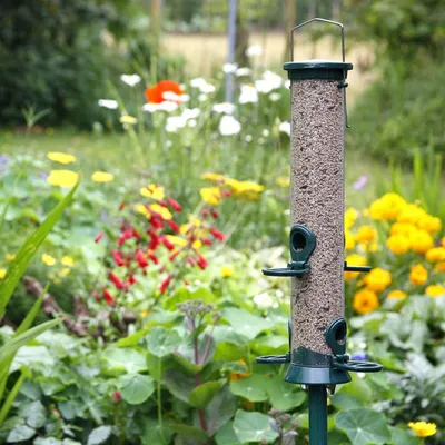 Produktbild von Futtersäule Metall 38 cm Grün