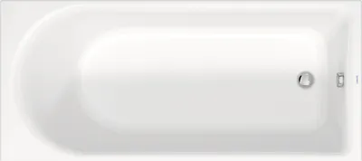 Produktbild von Duravit D-Neo Rechteck-Badewanne 180 x 80 cm, Einbauversion, Ab- und Überlauf am Fußende