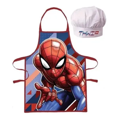 Produktbild von Zástěra pro děti s kuchařskou čepicí Spiderman