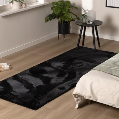 Zdjęcie produktu dla Volero - Miękki dywanik z niskim włosiem -Cozy Balck - 80x180cm