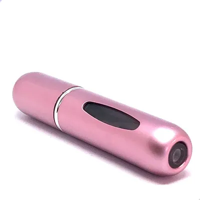 Imagen del producto de Go Go Gadget – Mini botella de perfume – recargable – reutilizable – portátil – tamaño de viaje – 5 ml – rosa claro