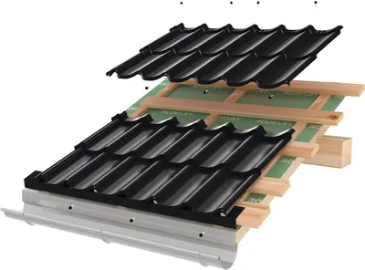 Produktbild von Pfannenblech Profilblech Anthrazit RAL 7016