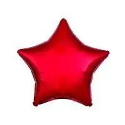 Produktbild von amscan Standard Metallic Rot  Folienballon Stern C16 verpackt 48 cm