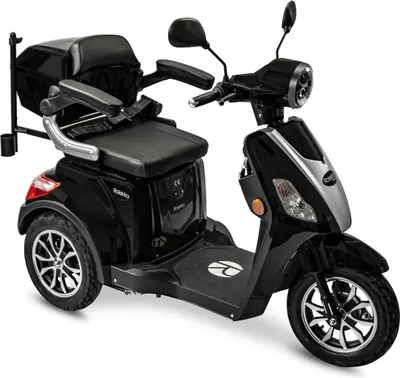Produktbild von Rolektro E-Trike 25 V.2 Schwarz - 25 km/h Dreirad - Elektroroller 1000W - Reichweite 50 km