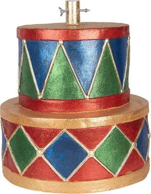 Produktbild von Clayre & Eef Weihnachtsbaumständer Trommel Ø 40x46 cm Blau Keramikmaterial