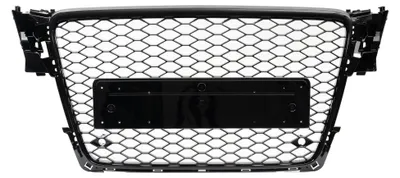 Kühlergrill Sportgrill Waben Gitter SCHWARZ GLANZ PDC für Audi A4 B8 8K 08-12 – Produktansicht