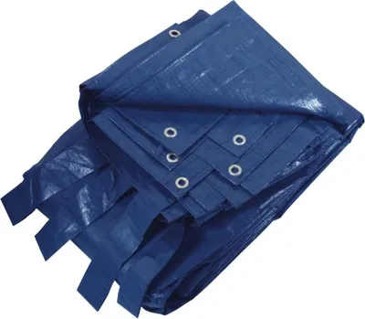 Image de Bâche de protection pour piscines rectangulaires 6 x 10m bleue - Ribitech - PRBP14006X10 -