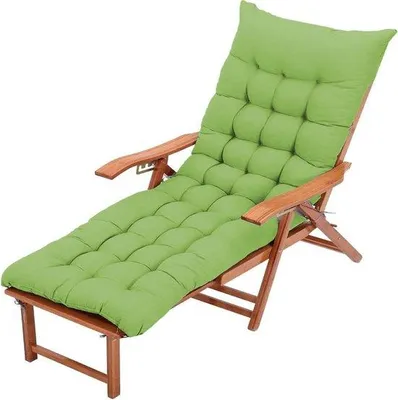 Zdjęcie produktu dla Poduszka na leżak ogrodowy – przytulna – 100 x 45 cm – zielona