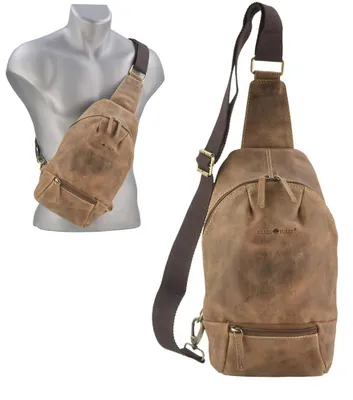 Zdjęcie produktu dla Greenburry Skórzana torba na ramię CrossOver Bag III BodyBag Pojedynczy pasek Plecak Vintage 1612A-25