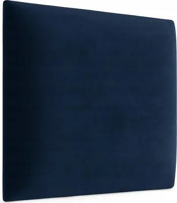 Produktbild von Komvortowy | Polsterpaneel | Wandkissen Velours Dunkelblau 50x50 cm | Wandpolster | Bettkopfteil | Wandpaneel