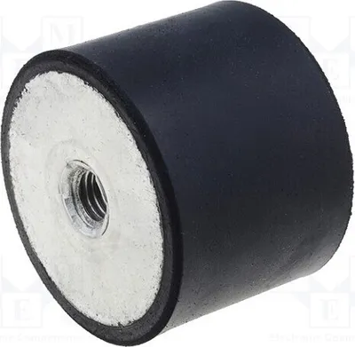 Produktbild von 1x Mit vibrationsgeschütztem Stbein H: 30mm 1600N DVA.5-40-30-M8-55 Beine Ø: 40mm