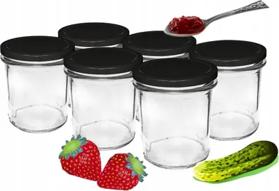 Immagine prodotto di Vasetti per marmellata con tappo a vite 6 pezzi 346 ml
