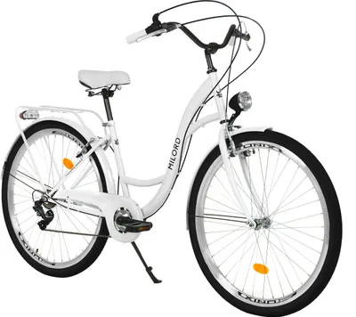 Produktbild von Milord Komfort Fahrrad Damenfahrrad Vintage, 28 Zoll, Weiss, 7 Gang Shimano