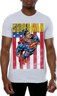 Obrázok produktu pre Superman - Tričko pre mužov BI1672 (3XL) (sivé)
