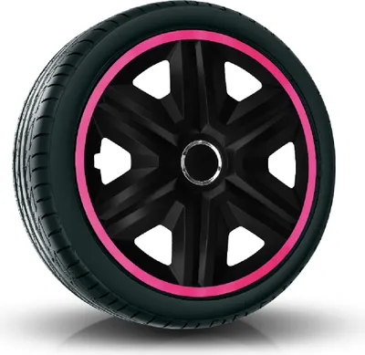 Produktbild von Radkappen Radzierblenden EINZELN (1Stück) 15 Zoll pink FAST Z458392