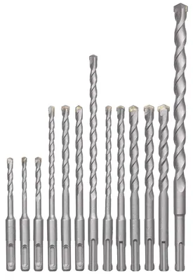 Image de kwb 240280 40Cr steel Hammer drill bit set 12-piece 5 mm, 6 mm, 8 mm, 10 mm, 12 mm, 14 mm SDS-Plus 1 pc(s)